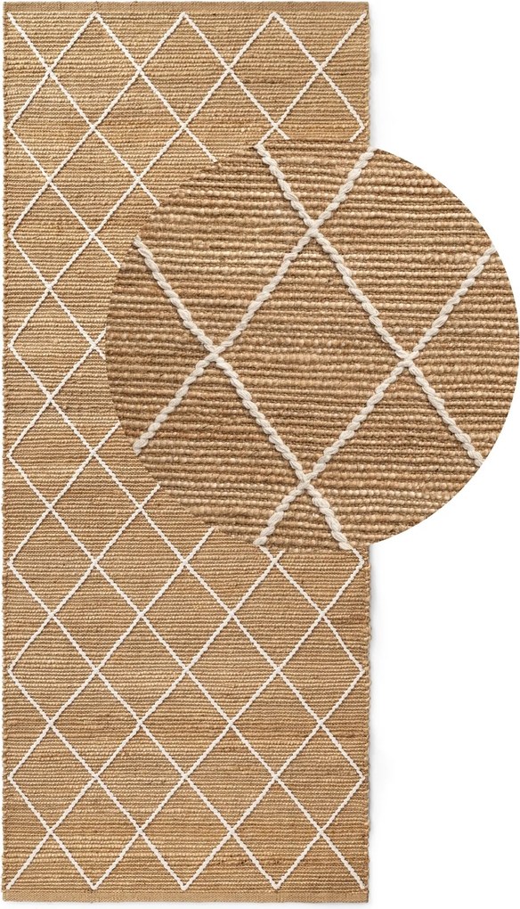 Behúň Kunu 106208 Natural Gold White, 80x200, béžová, chodba / predsieň, Hanse Home