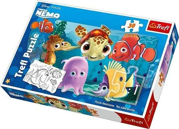 Trefl Maxi Puzzle Hľadá sa Nemo obojstranné papír 30 dielikov