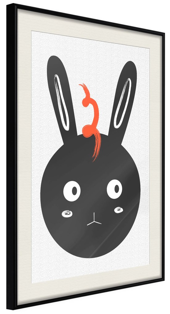 Artgeist Plagát - Rabbit Sees Everything [Poster] Veľkosť: 30x45, Verzia: Zlatý rám