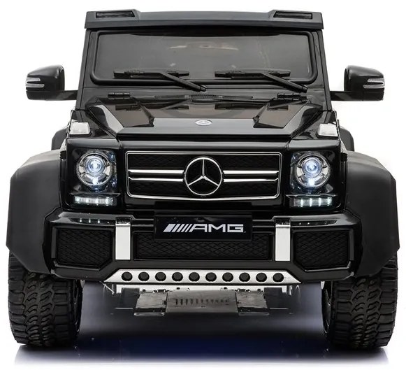 RAMIZ ELEKTRICKÉ AUTÍČKO MERCEDES G63 6x6 LCD - MP4 - ČIERNE - MOTOR - 6 x 45W BATÉRIA - 12V/14Ah - 2023