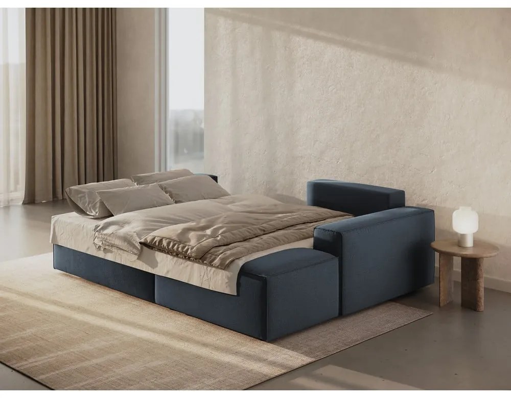 Modrá rozkladacia rohová pohovka (pravý roh) Jodie – Micadoni Home