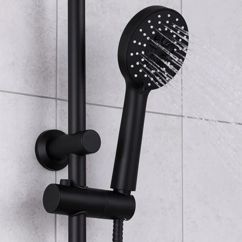 Erga Samba, 5-funkčná ručná sprchová hlavica, čierna matná, ERG-YKA-BP.SAMBA-BLK