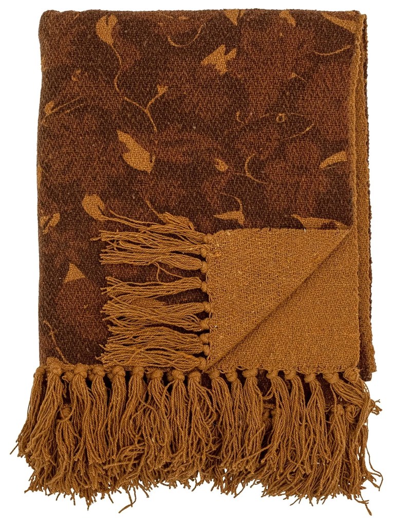 Bloomingville Prehoz z recyklovanej bavlny Ganja Brown 160 × 130 cm
