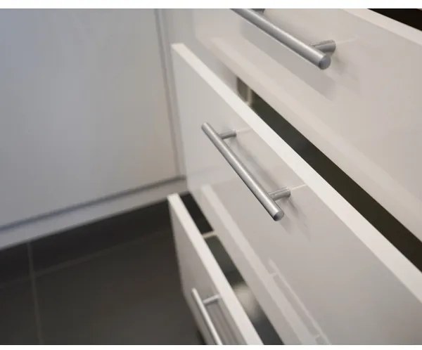 Kuchynská linka CELESTE 240 cm lesklá biela