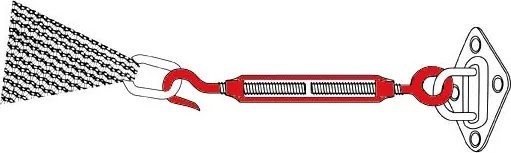 Derby ALUPRO 360x360x360 cm - slnečná clona antracit