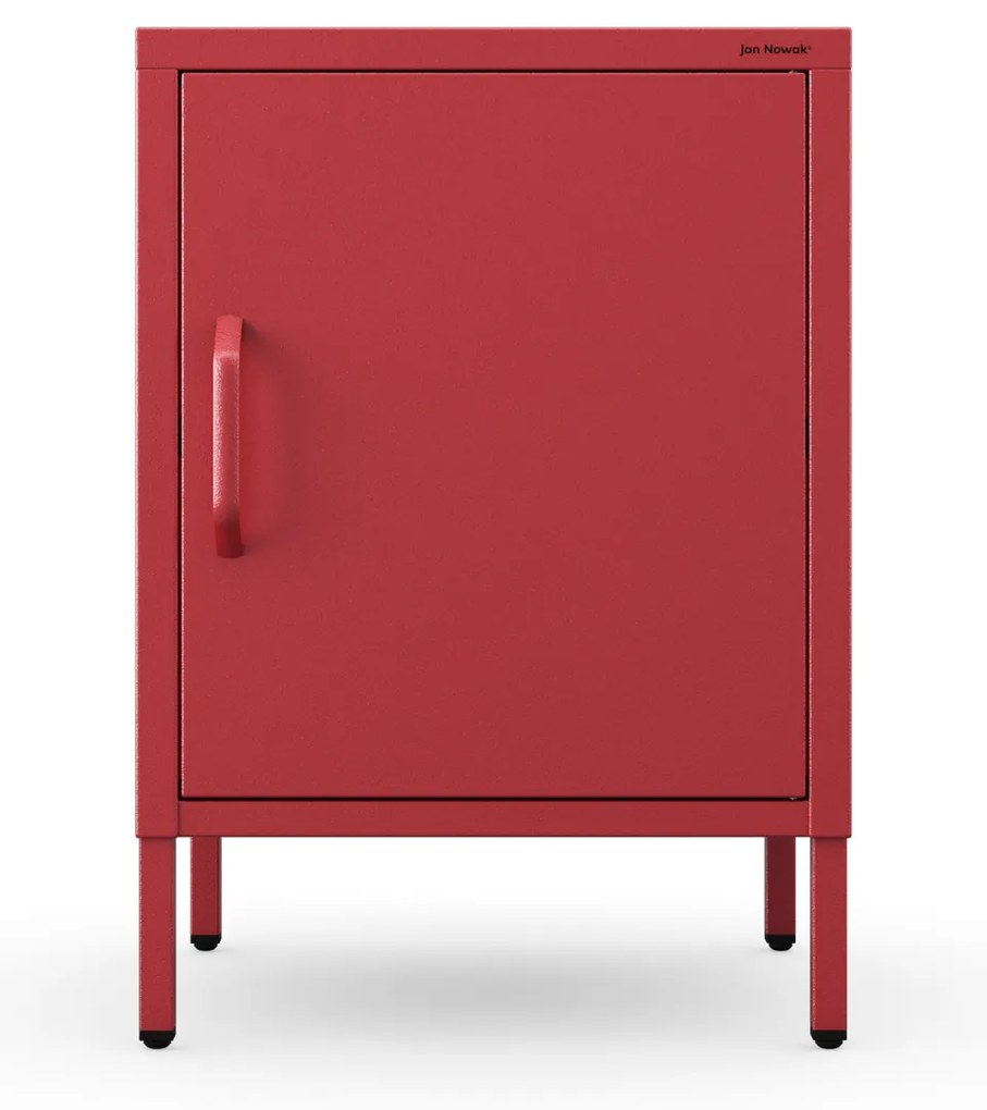 Nočný stolík MIA, 424 x 595 x 400 mm, Modern: červená farba