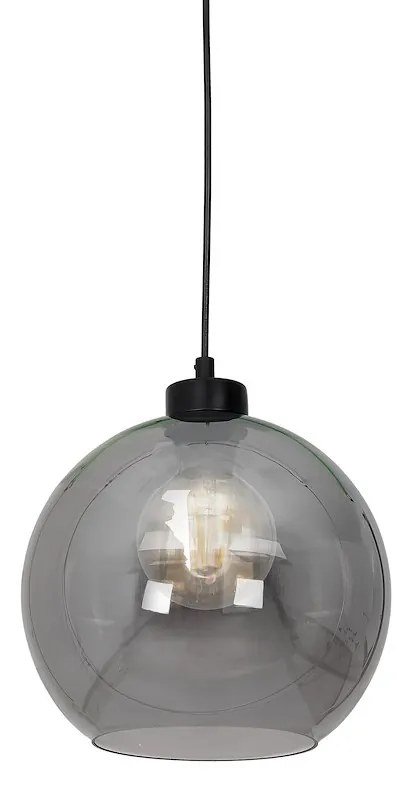Závesné svietidlo Sofia, 1x grafitové sklenené tienidlo, b