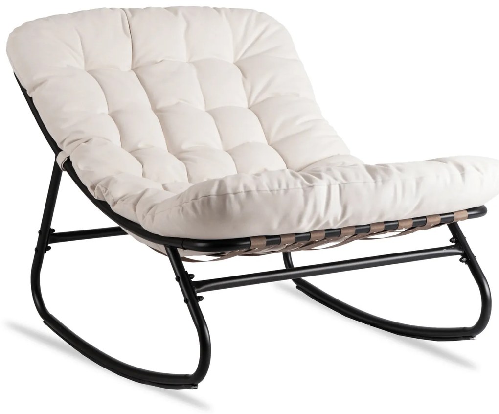 PROXIMA.store - Relaxačné hojdacie kreslo AURORA FARBA: čierna