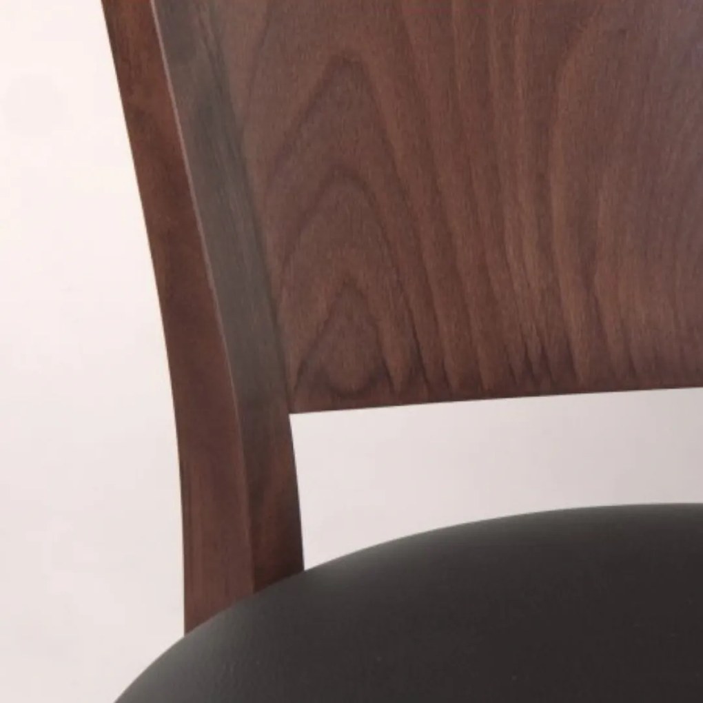 XTON 917 UP AMERICAN WALNUT DREVENÁ STOLIČKA S PODSEDÁKOM brown