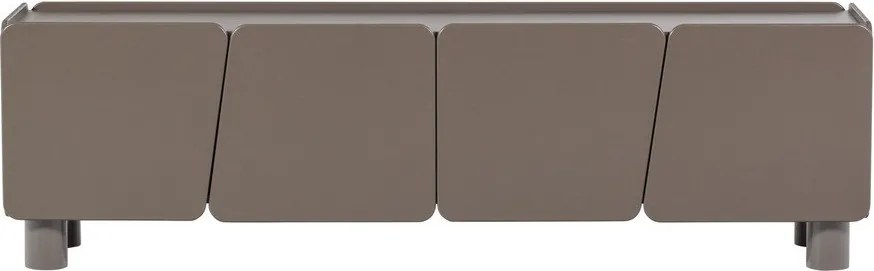 Hnedý TV stolík z borovicového dreva 200x58x45 cm Root – WOOOD