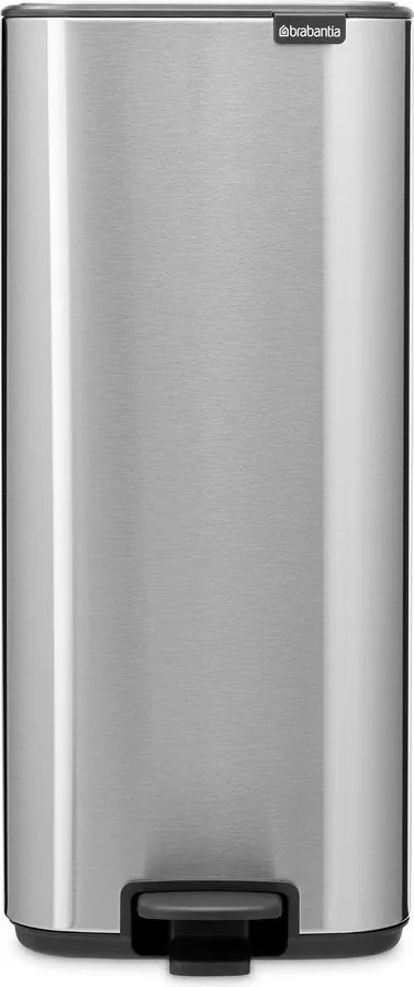 Pedálový oceľový odpadkový kôš v matne striebornej farbe 30 l Bo – Brabantia