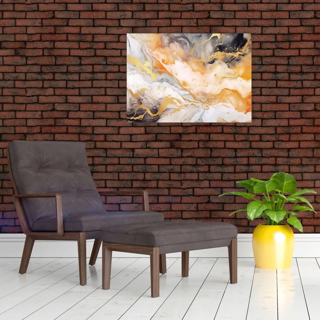 Sklenený obraz - Mramorované pozadie (70x50 cm)