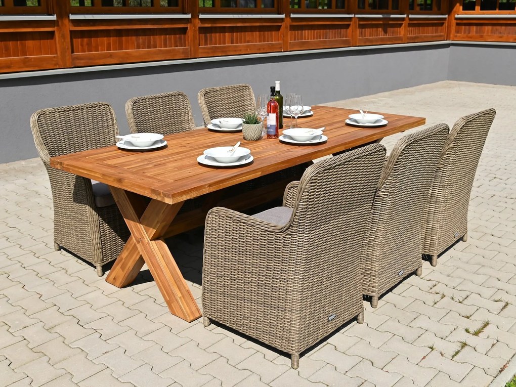 Norwick teak stôl 250 cm