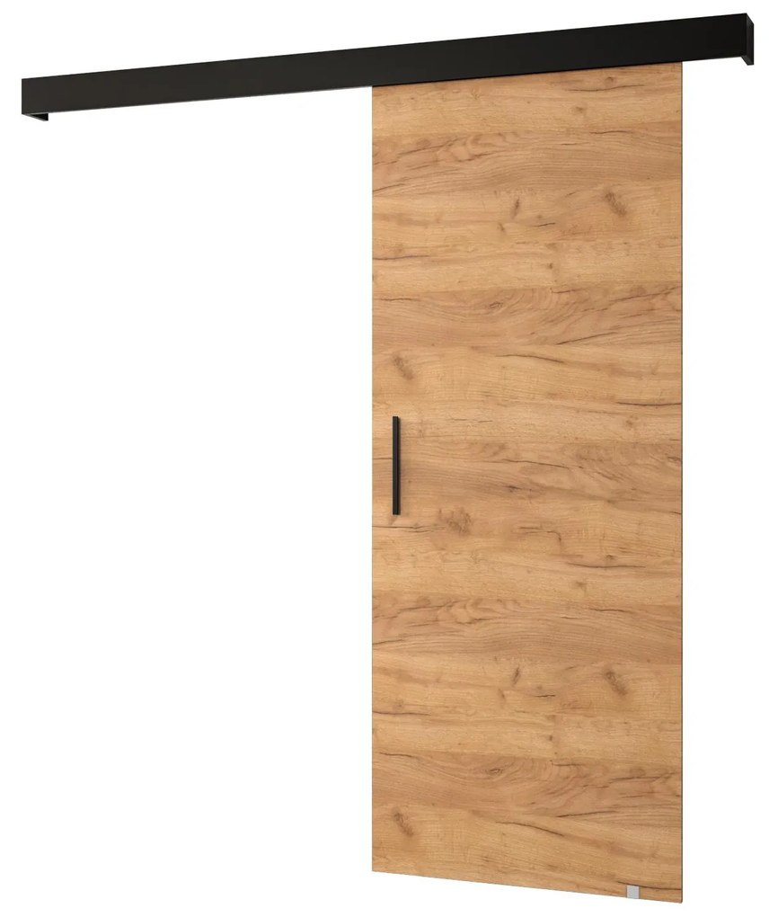 Posuvné dvere 70 cm Slavdro 1 (craft zlatý + čierna matná). Vlastná spoľahlivá doprava až k Vám domov. 1108713
