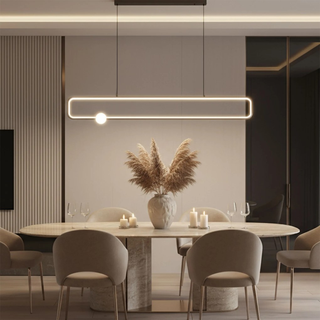 Toolight Toolight, LED závesné osvetlenie, 35W, 4000K, 1500lm, G123-CP, čierna-biela, OSW-02615