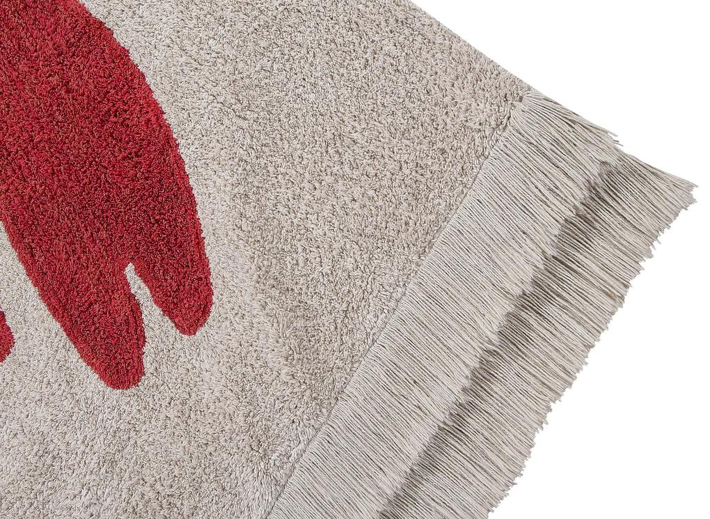 Prateľný koberec rakko béžovo-červený MUZZA