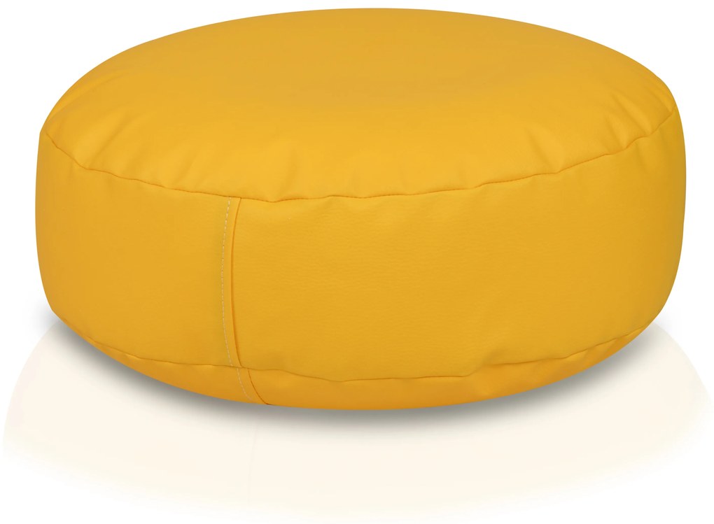 INTERMEDIC SK - Sedací vak 47x15 cm z ekokože | podnožka, podsedák, doplnkové sedenie Farba: E04 - Oranžová pomaranč (ekokoža)