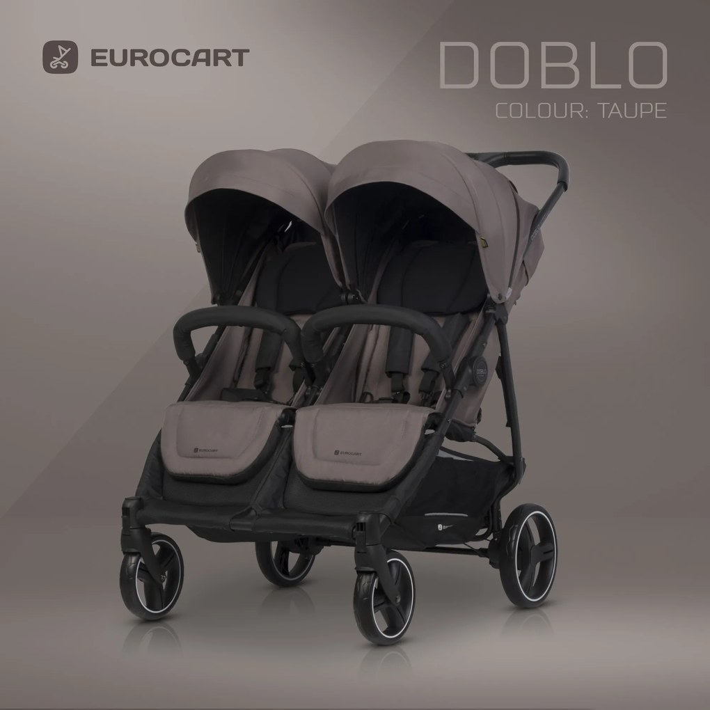Súrodenecký kočík Euro-Cart Doblo Taupe
