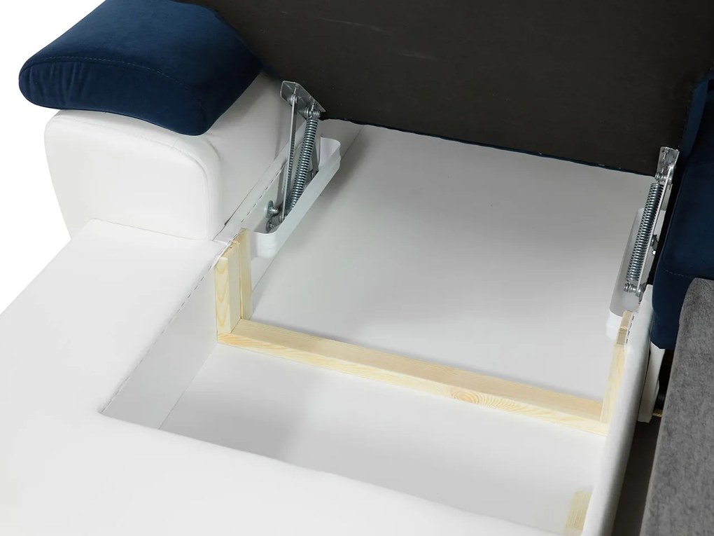 Rohová sedacia súprava Alvin Mini, Dostupné poťahy: ekokoža Soft 017 + Bristol 2460 + ekokoža Soft 017, Strana: pravá