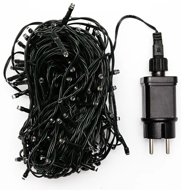 DECOLED Svetelná reťaz LED ELSLN, 20 m, 100 farebných diód, IP44, vrátane napájania