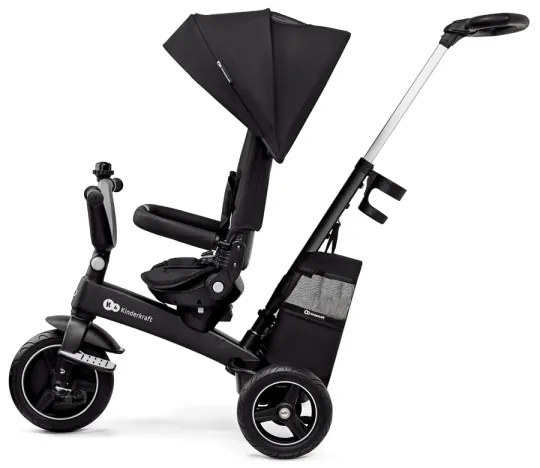 KINDERKRAFT SELECT - Detská trojkolka 5v1 EASYTWIST Premium čierna