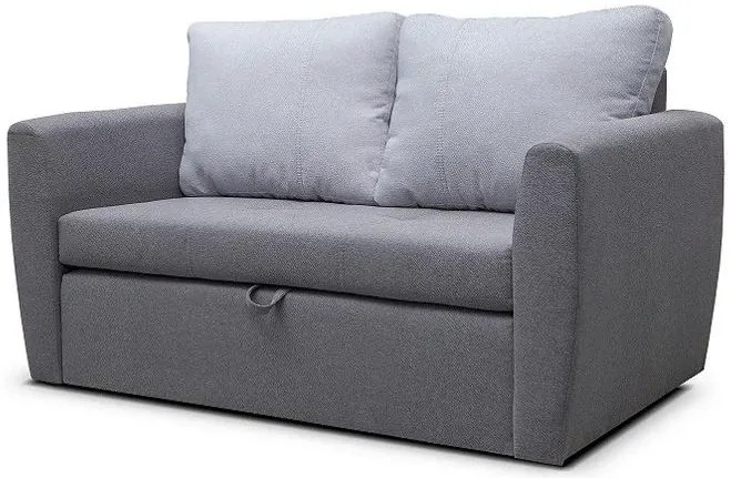 Rozkladacia pohovka Bella 120, tm. sivá (MILO 18 + MILO 14)