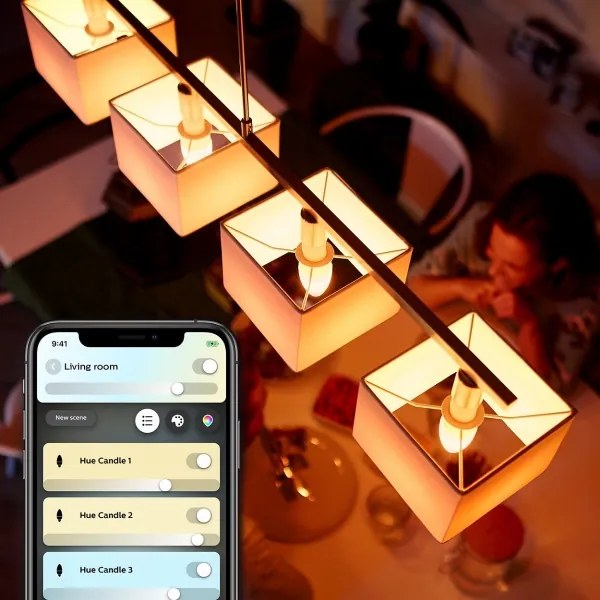 SADA 2x LED Stmievateľná žiarovka Philips Hue WHITE B39 E14/4W/230V 2200K-6500K