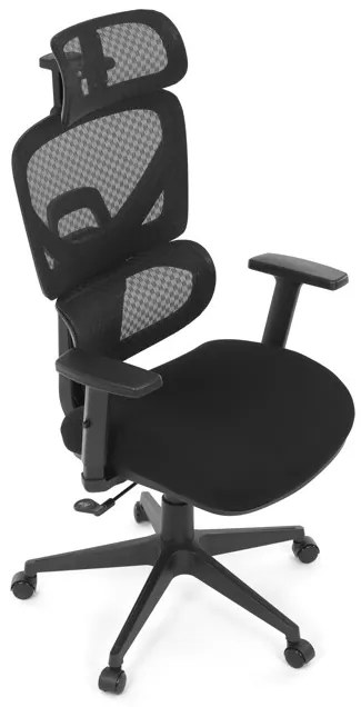 Autronic BONTEC Kancelárska stolička, synchrónny mechanizmus, čierna látka, KA-Q8203 BK Farba: Čierna