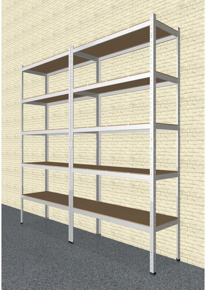 Bestent Kovový REGÁL SÉRIE SOLID 180X90X50 5 POLÍC NOSNOSŤ 1000 KG