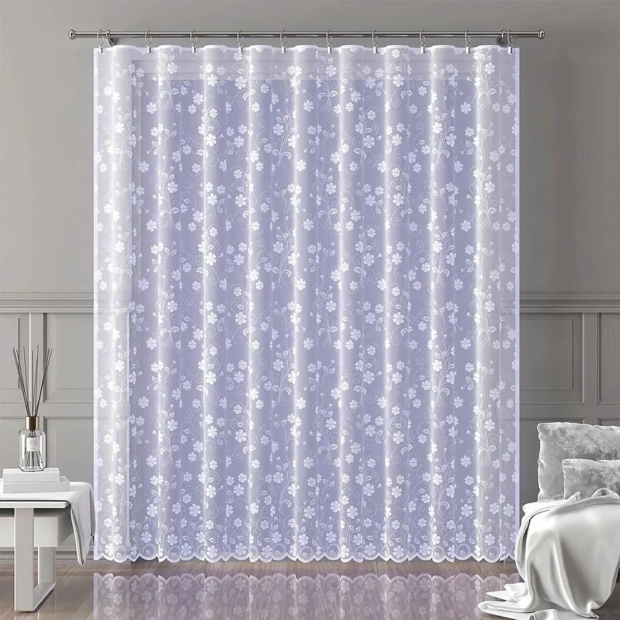 Žakarová záclona 9047/3ZB biela/170