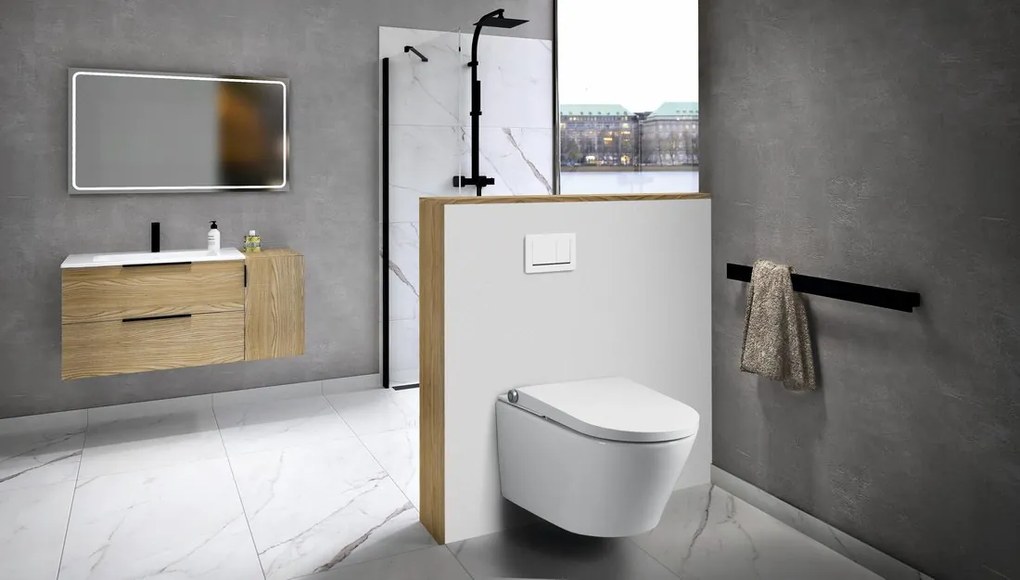 Sapho Sapho, VEEN CLEAN závesné WC s integrovaným elektronickým bidetom, VE421
