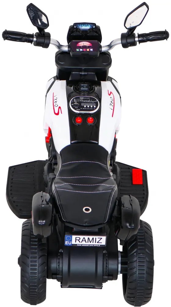 Motorka na batérie pre deti FAST TOURIST - biela