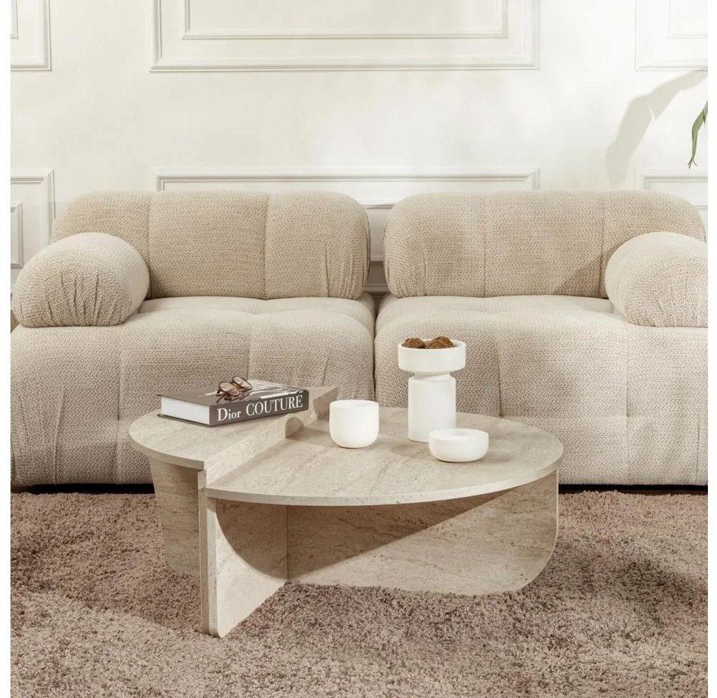 SADA 2x Konferenčný stolík ORION béžová