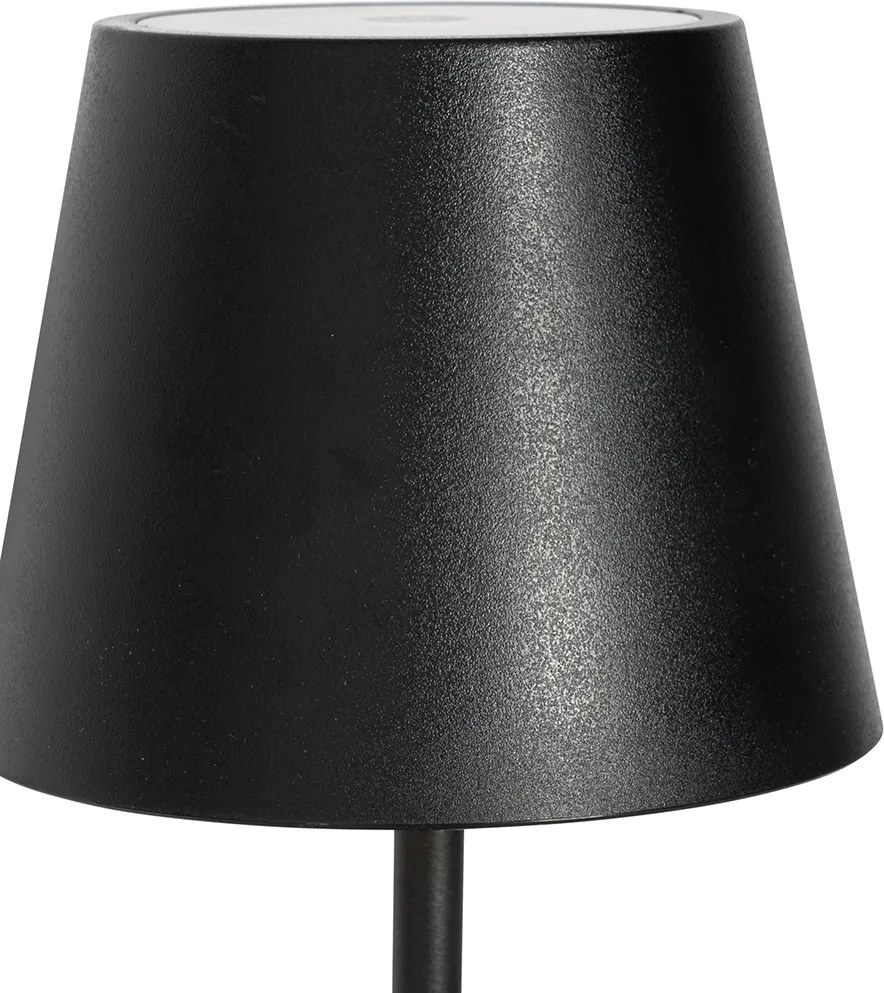 Stolná lampa čierna vrátane stmievateľnej a nabíjateľnej LED IP54 - Murdock