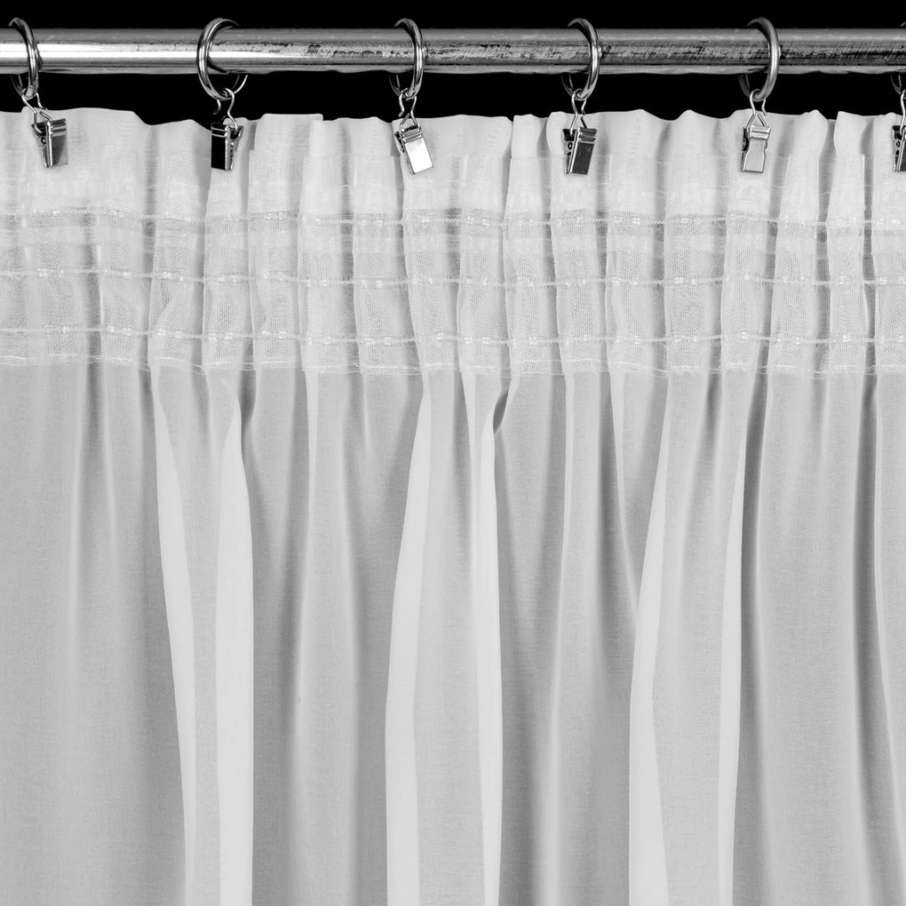 ZÁCLONA NA PÁSKE ARLETA 350X270 CM BIELA