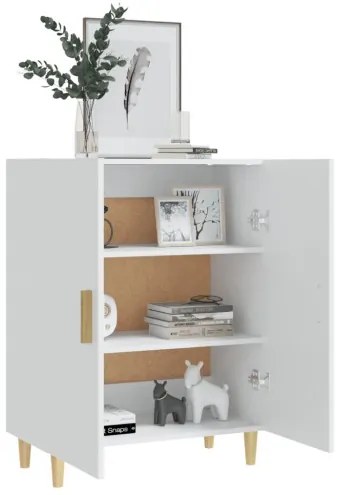 vidaXL Komoda biela 70x34x90 cm spracované drevo-