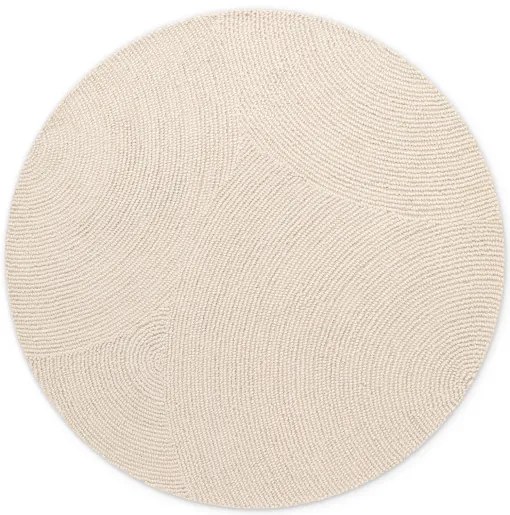 Koberec Hanse Home Calmio naturálny / biely kruh