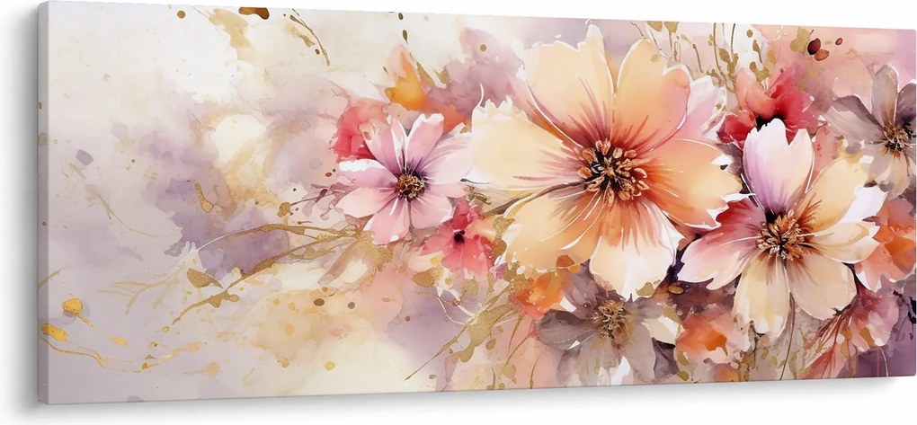 Obraz - Kvety (120x50 cm)