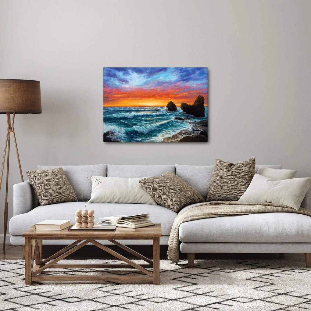 Obraz - Západ slnka (70x50 cm)