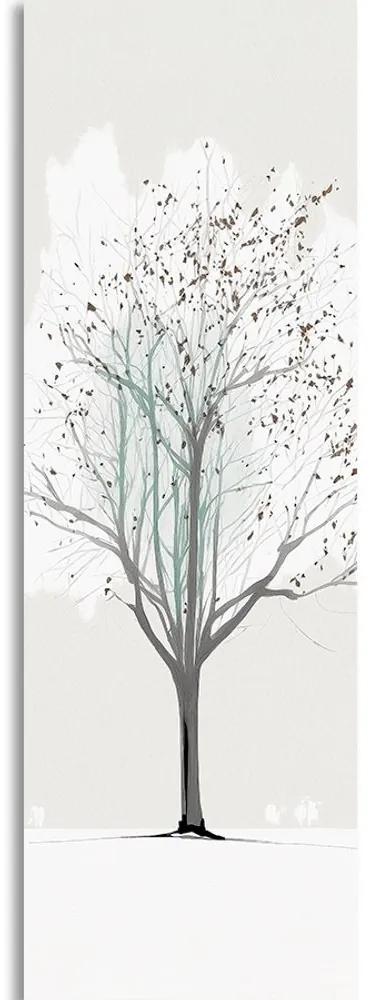 Obraz zimná koruna stromu - 40x120