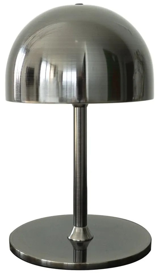 Tmavosivá LED stolová lampa na diaľkové ovládanie s kovovým tienidlom (výška 22 cm) Tim – Sirius