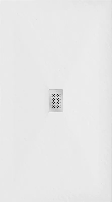 Mexen Hugo, obdĺžniková sprchová vanička SMC 200 x 100 cm, biela, oceľová krytka, 42101020-X