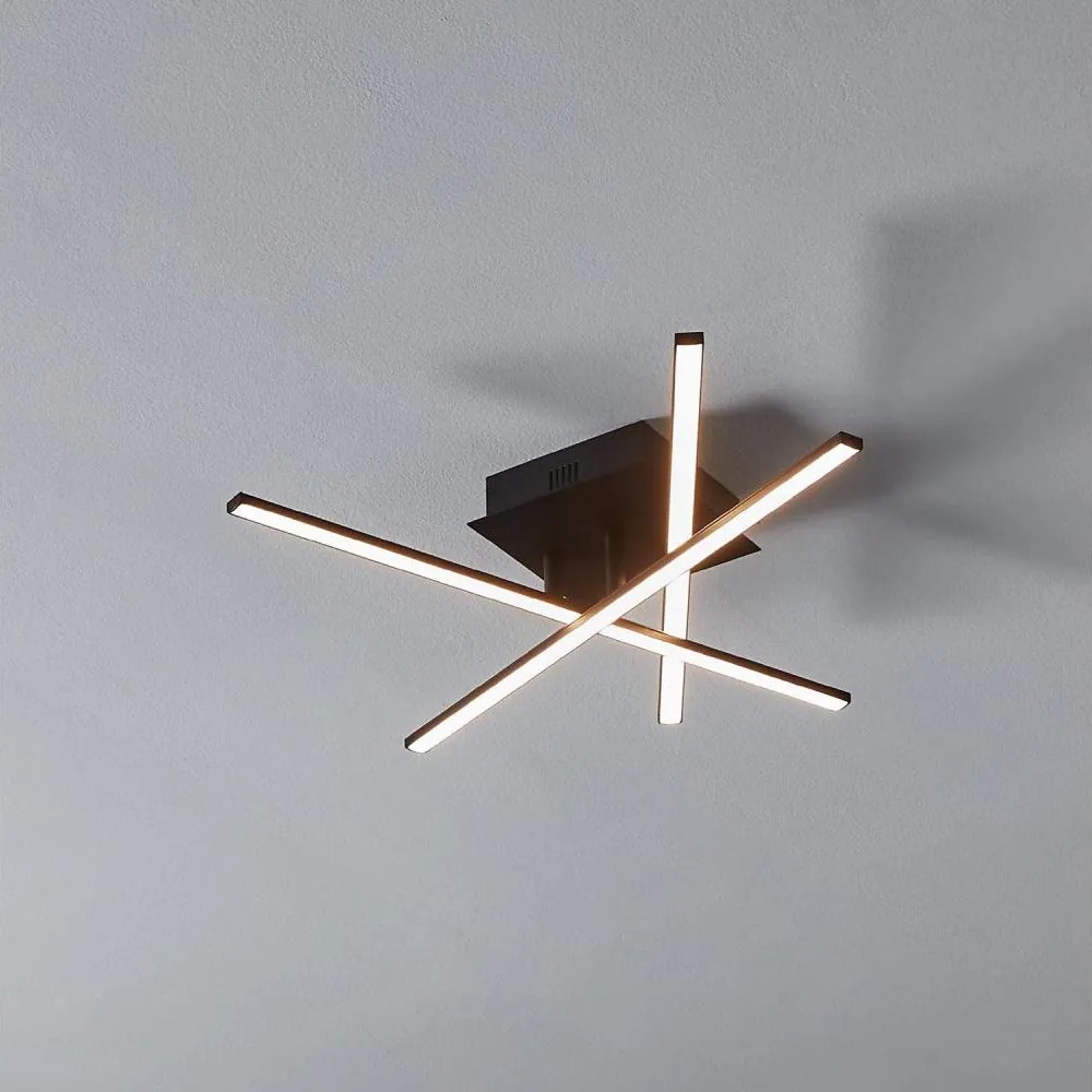 Eglo 55707 - LED stropné svietidlo 3×LED/3,5W/230V čierne