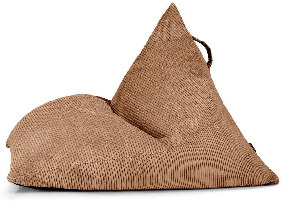 Hnedý menčestrový sedací vak Razz – SLOWDOWN