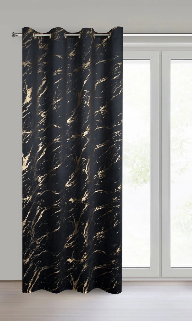 ZATEMŇOVACÍ ZÁVES NA KRÚŽKOCH MOLY 140X250 CM VZOROVANÁ