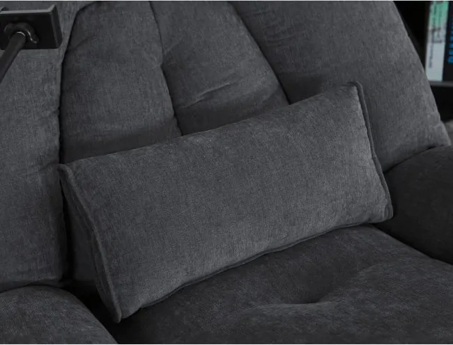 Polohovacie kreslo sivé, elektrické TV-7089 GREY2