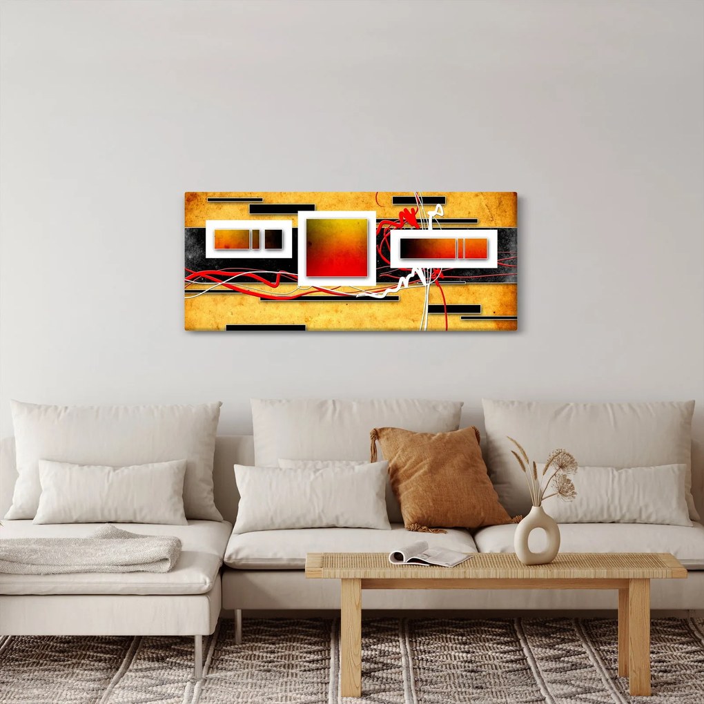 Obraz - Abstrakcia (120x50 cm)