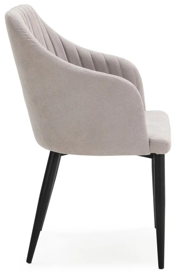 Svetlosivé čalúnené jedálenské kreslá v súprave 2 ks Nadi – Marckeric