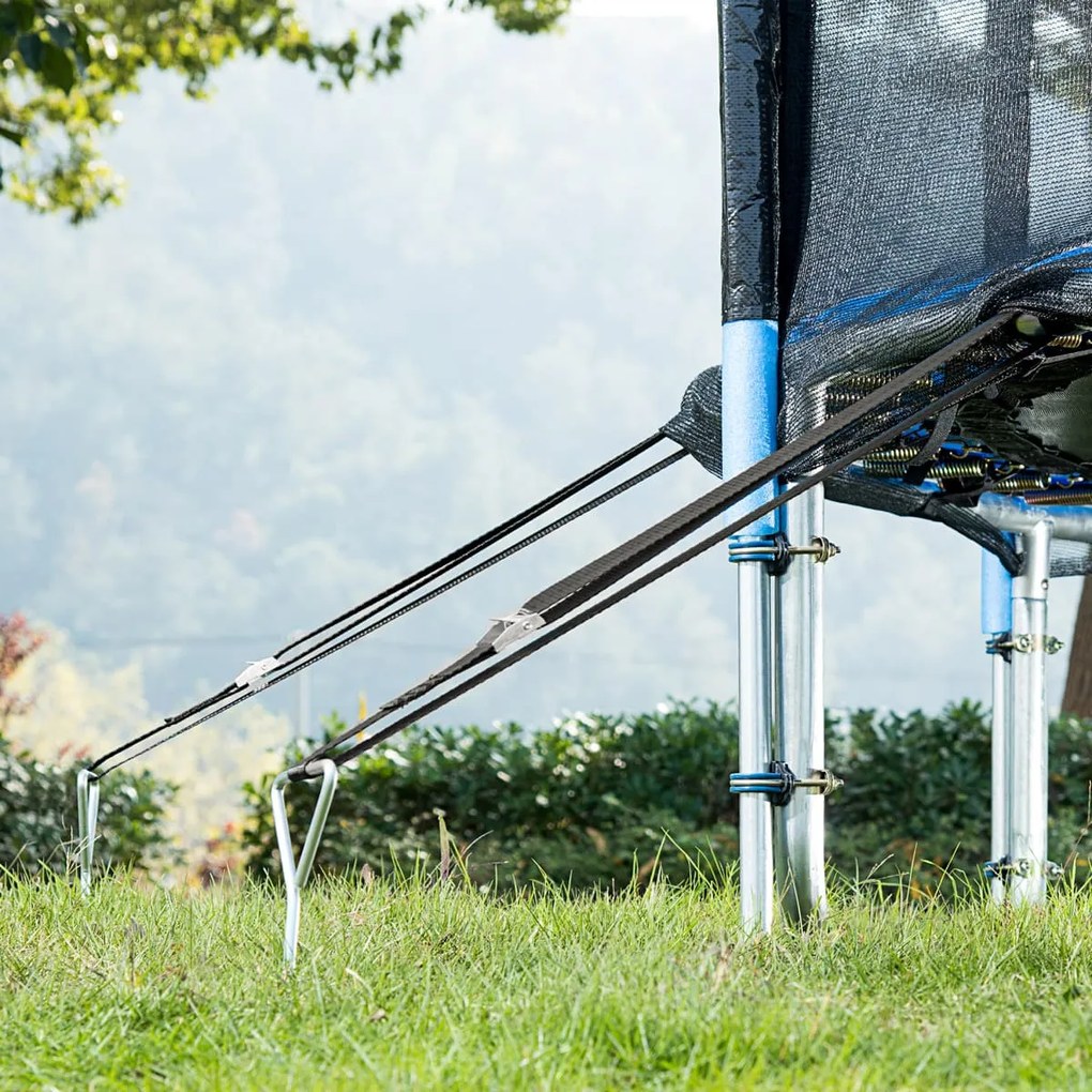 Sada kotiev do zeme, 4ks, 42,5x8,5cm, strieborná Monzana