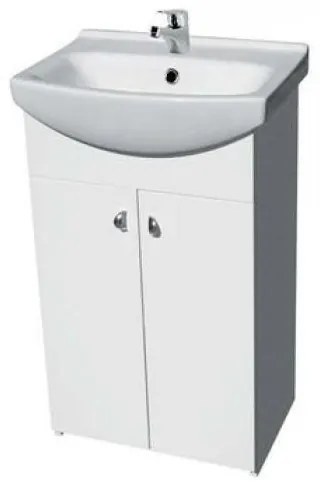 Kúpeľňová skrinka s umývadlom Cersanit CERSANIA NEW 60 cm biela